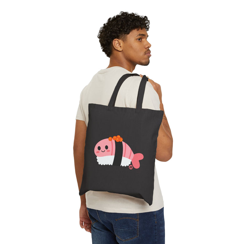 Load image into Gallery viewer, Sushi + Wasabi on Cotton Canvas Tote Bag
