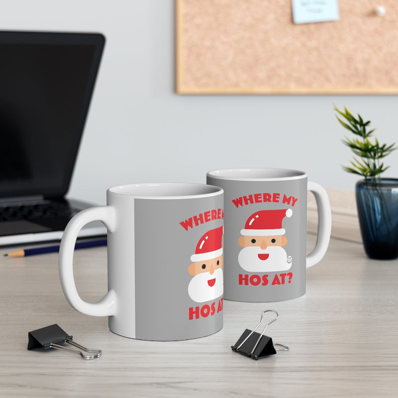 Load image into Gallery viewer, Santa Where My Hos At Mug
