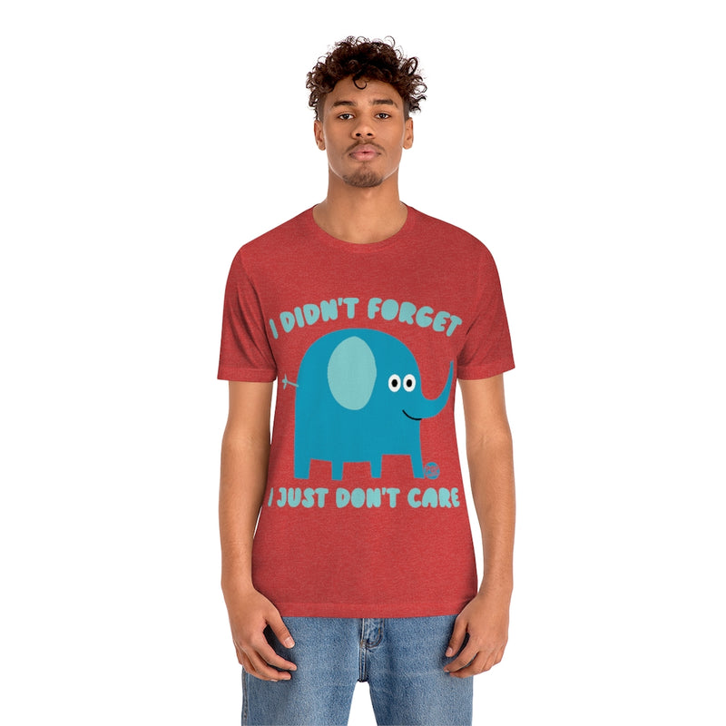 Load image into Gallery viewer, Don&#39;t Care Elephant Unisex Tee
