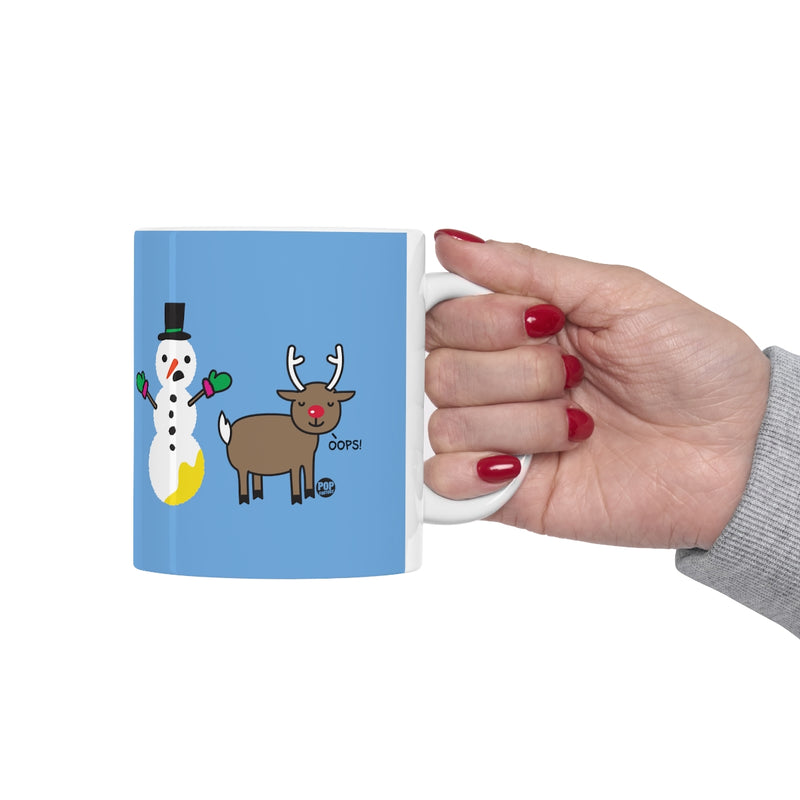 Load image into Gallery viewer, Reindeer Pee Snowman Mug
