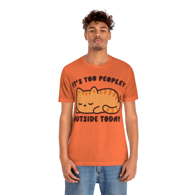 Load image into Gallery viewer, Too Peopley Outside Cat Unisex Tee
