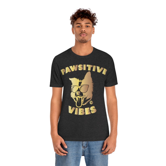 Pawsitive Vibes Gold Unisex Tee