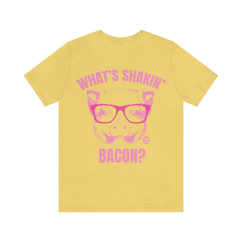 Load image into Gallery viewer, Whats Shakin Bacon Pig Unisex Tee
