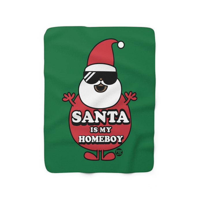 Santa Is My Home Boy 2 Blanket