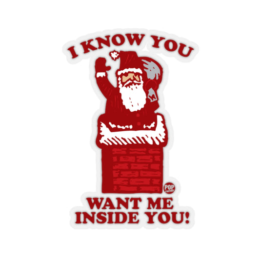 Santa Inside You Chimney Sticker
