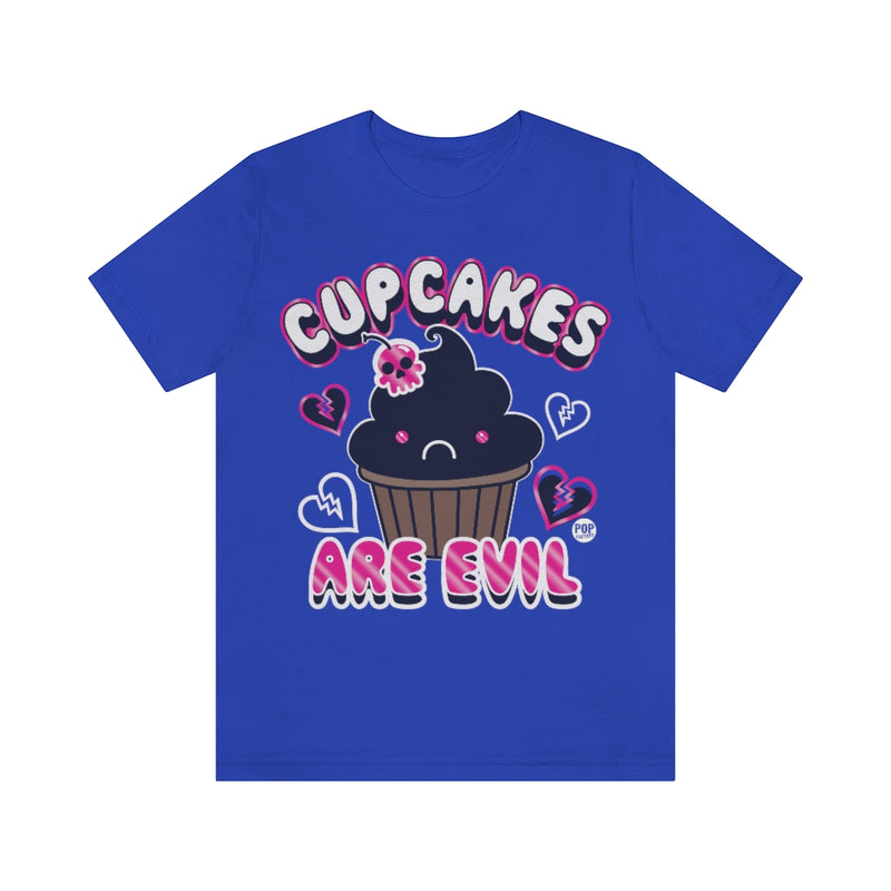 Load image into Gallery viewer, Cupcakes Are Evil Unisex Tee
