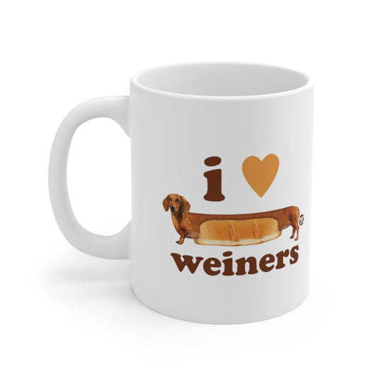 I Love Weiners Dog Mug