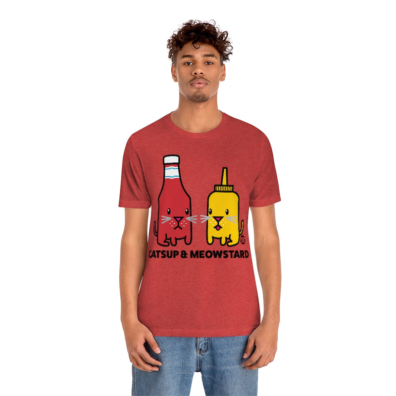 Load image into Gallery viewer, Catsup And Meowstard Unisex Tee
