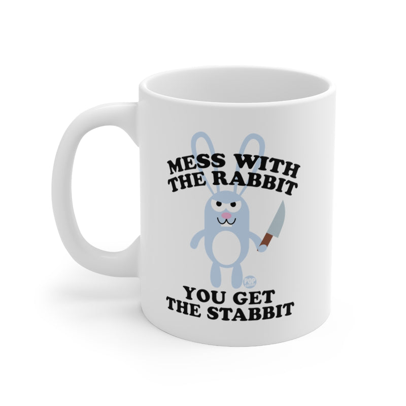 Load image into Gallery viewer, Mess With Rabbit Stabbit Mug
