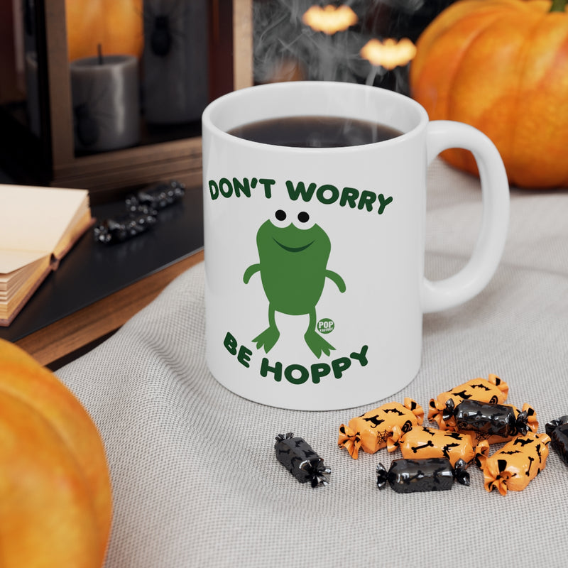 Load image into Gallery viewer, Don&#39;t Worry Be Hoppy Frog Mug

