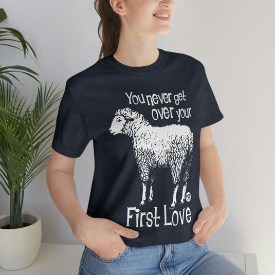 Never Get Over First Love Sheep Unisex Tee