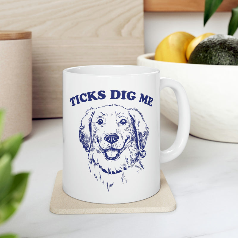 Load image into Gallery viewer, Ticks Dig Me Coffee Mug
