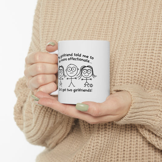 Two Girlfriends Boy Mug