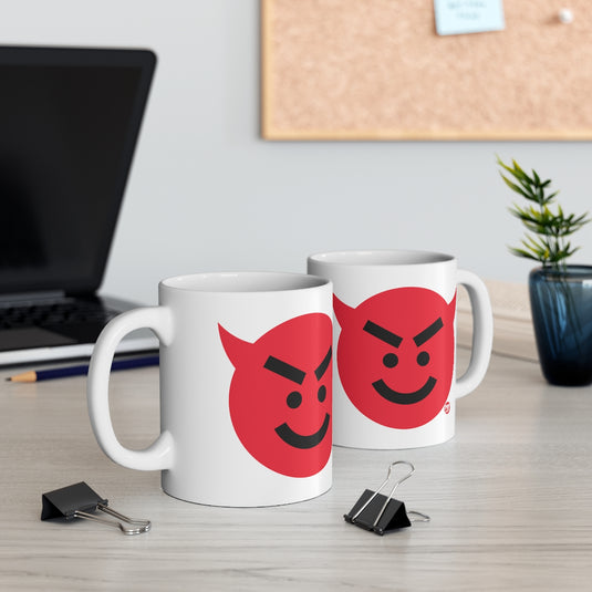 Devil Smiley Face Mug