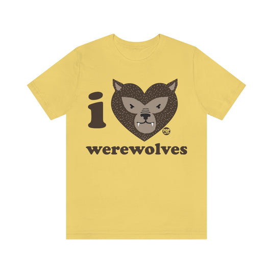 I Love Werewolves Unisex Tee