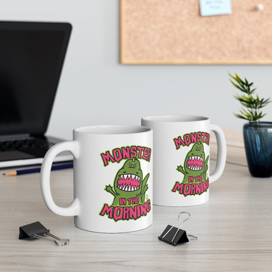 Monster In The Morning Dino Mug