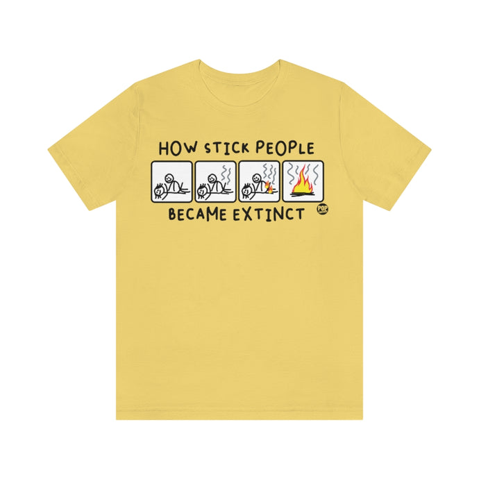 Stick People Extinct Unisex Tee
