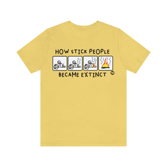 Stick People Extinct Unisex Tee