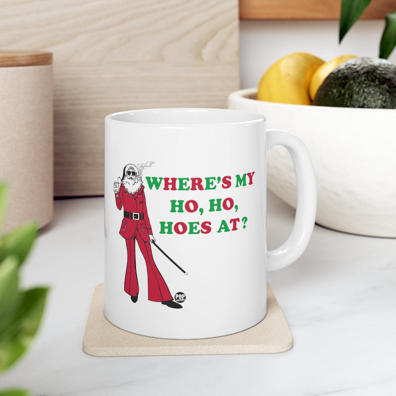 Load image into Gallery viewer, Where My Ho Hos At Santa Mug
