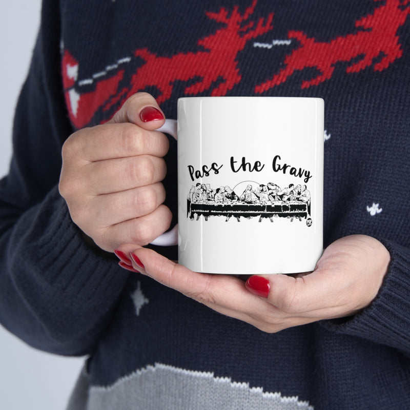 Load image into Gallery viewer, Pass The Gravy Last Supper Mug
