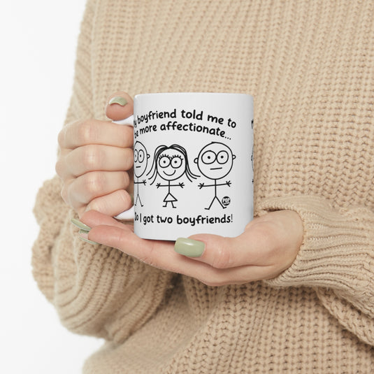 Two Boyfriends Girl Mug