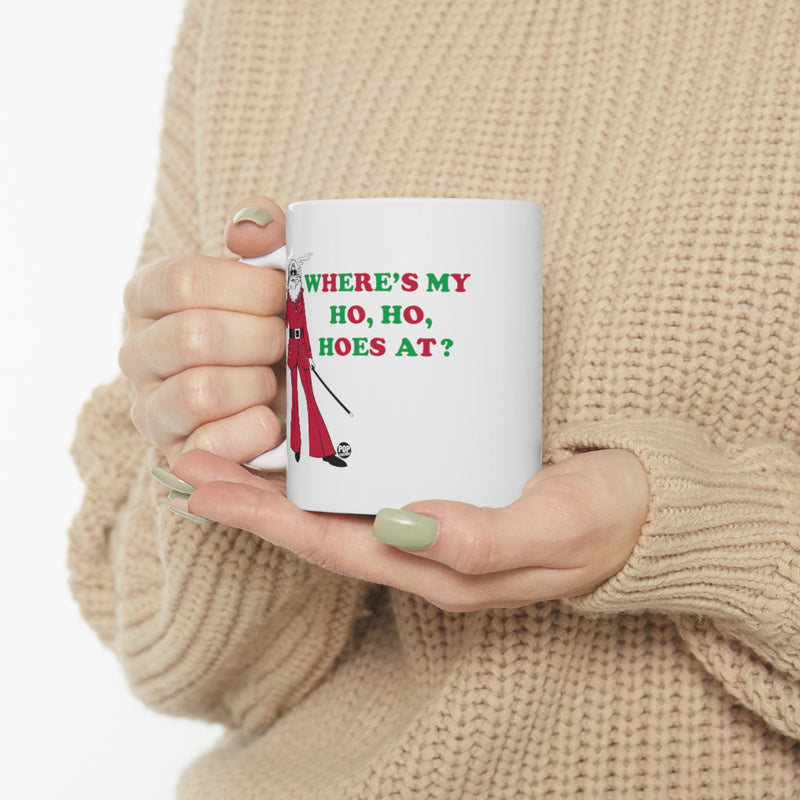 Load image into Gallery viewer, Where My Ho Hos At Santa Mug
