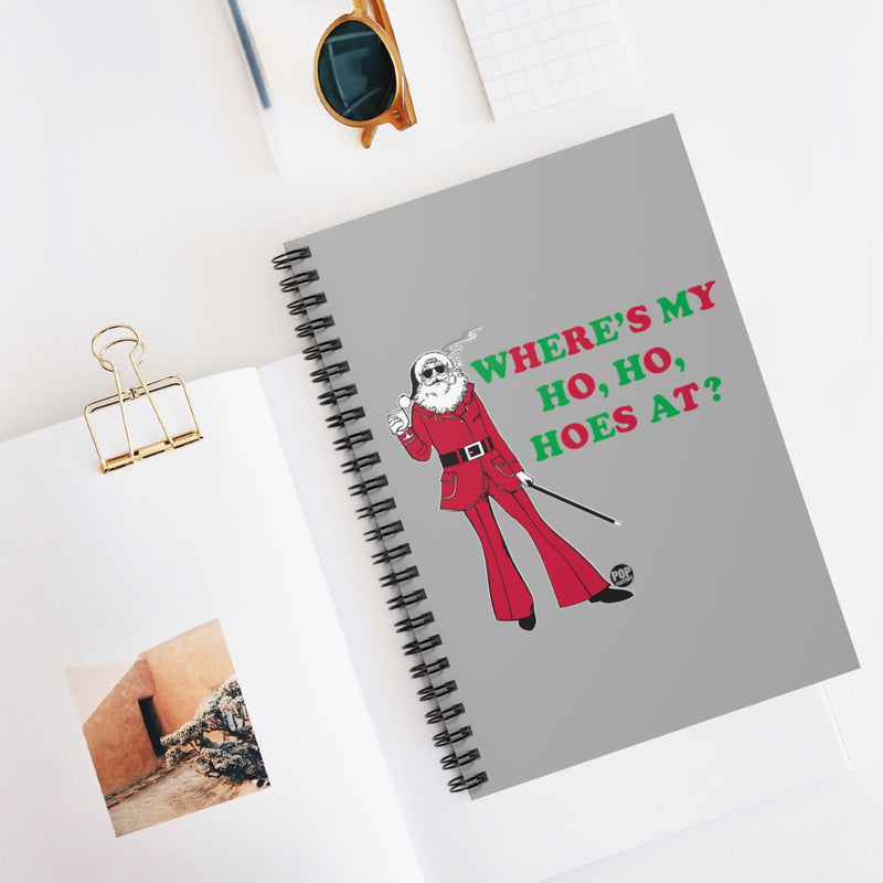 Load image into Gallery viewer, Where My Ho Hos At Santa Notebook
