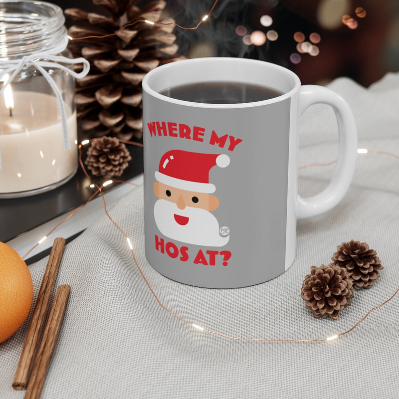 Load image into Gallery viewer, Santa Where My Hos At Mug
