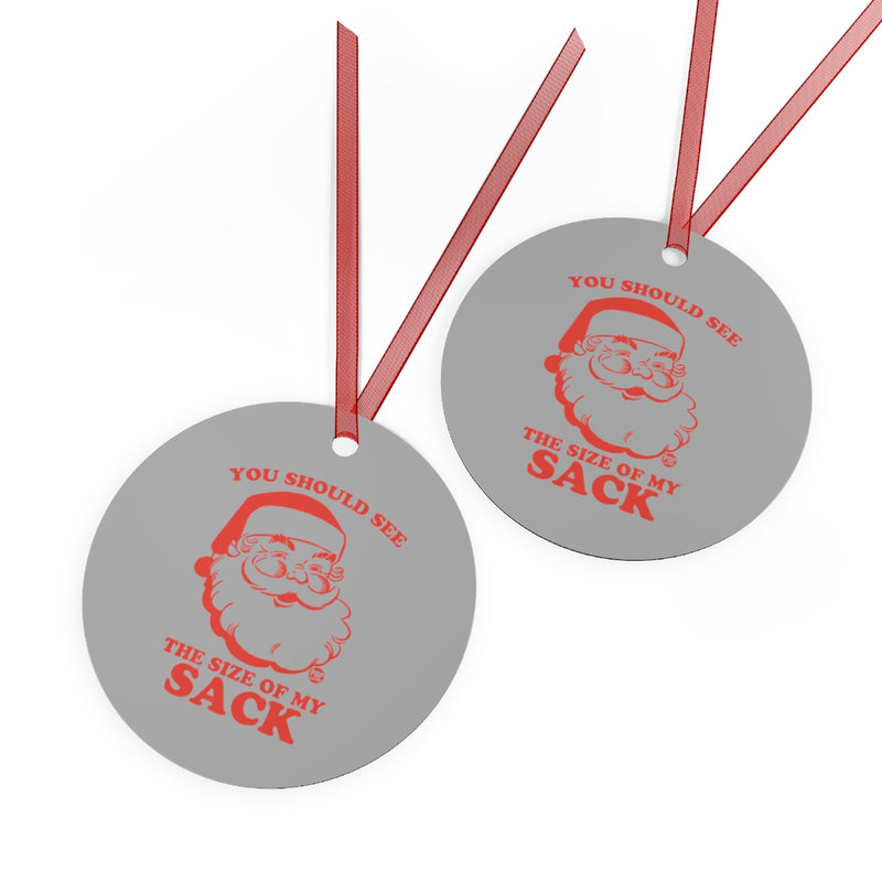Load image into Gallery viewer, Santa Size Of My Sack Ornament
