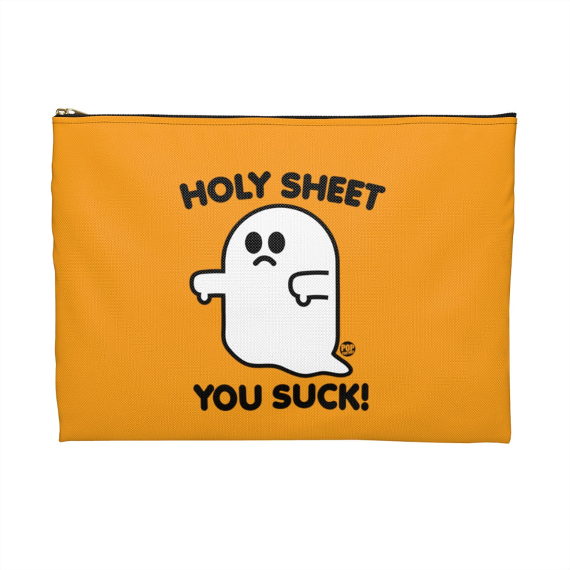 Load image into Gallery viewer, Holy Sheet You Suck Ghost Zip Pouch

