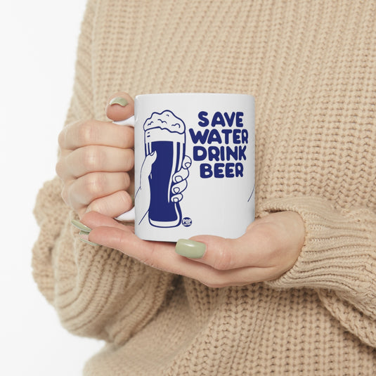 Save Water Drink Beer Mug