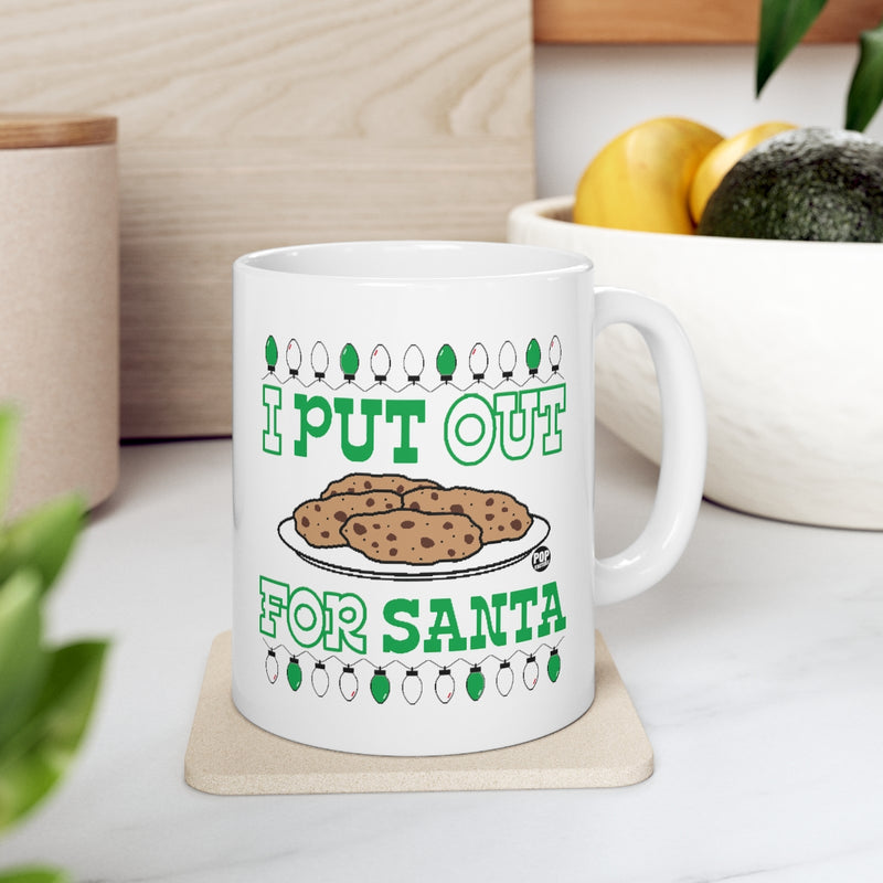 Load image into Gallery viewer, I Put Out For Santa Cookies Mug
