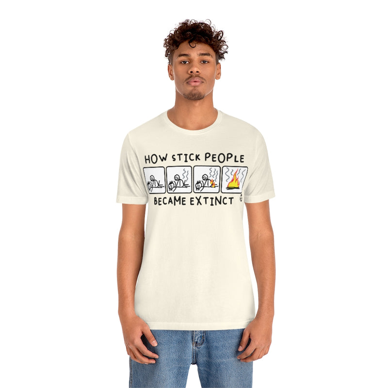 Load image into Gallery viewer, Stick People Extinct Unisex Tee
