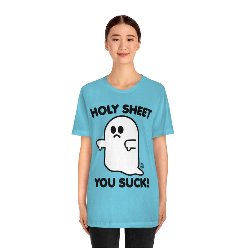 Load image into Gallery viewer, Holy Sheet You Suck Ghost Unisex Tee
