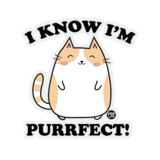I Know I'm Purrfect Sticker