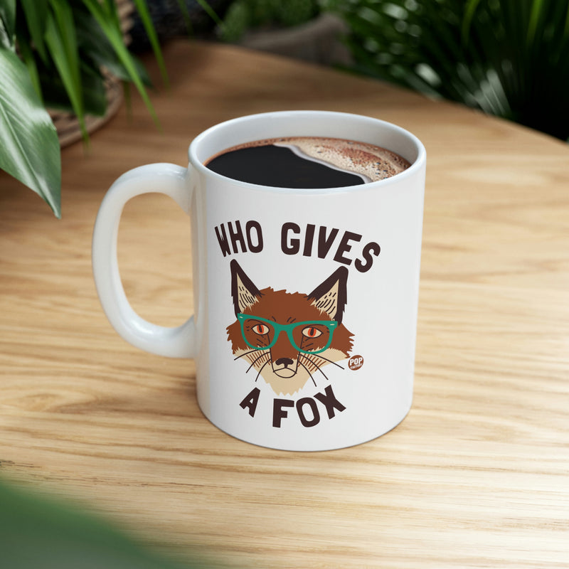 Load image into Gallery viewer, Who Gives A Fox coffee Mug
