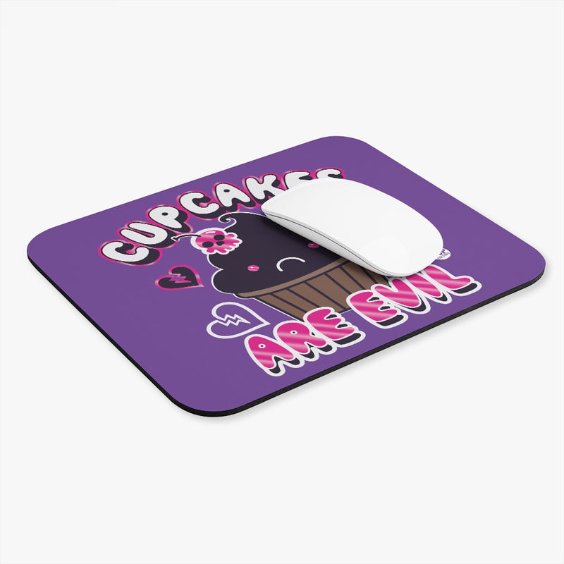 Load image into Gallery viewer, Cupcakes Are Evil Mouse Pad

