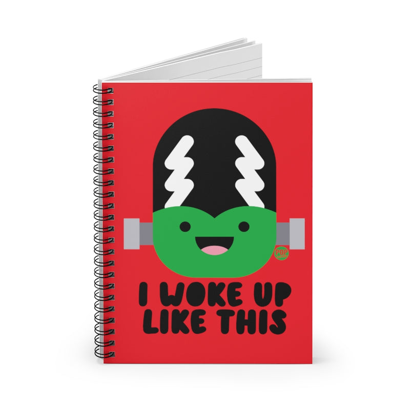 Load image into Gallery viewer, I Woke Up Like This Bride Frankenstein Notebook
