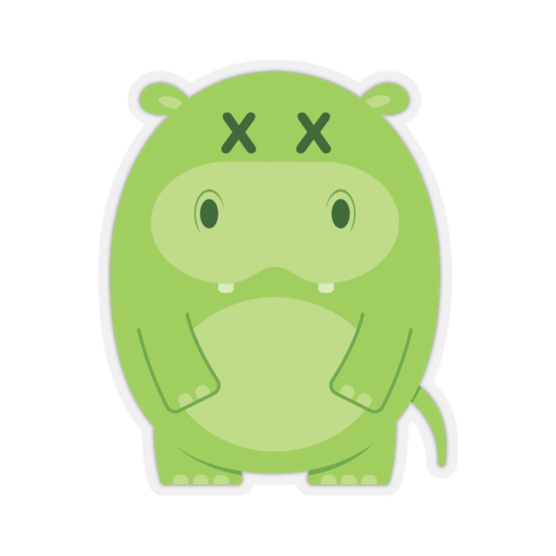 Load image into Gallery viewer, Deadimals Hippo Sticker
