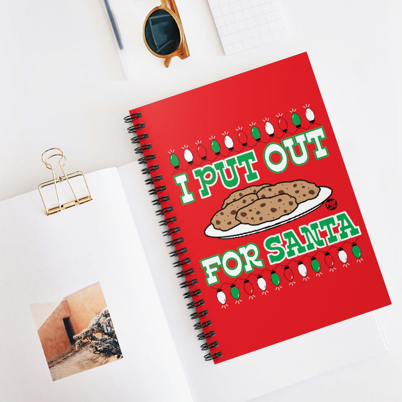 Load image into Gallery viewer, I Put Out For Santa Cookies Notebook
