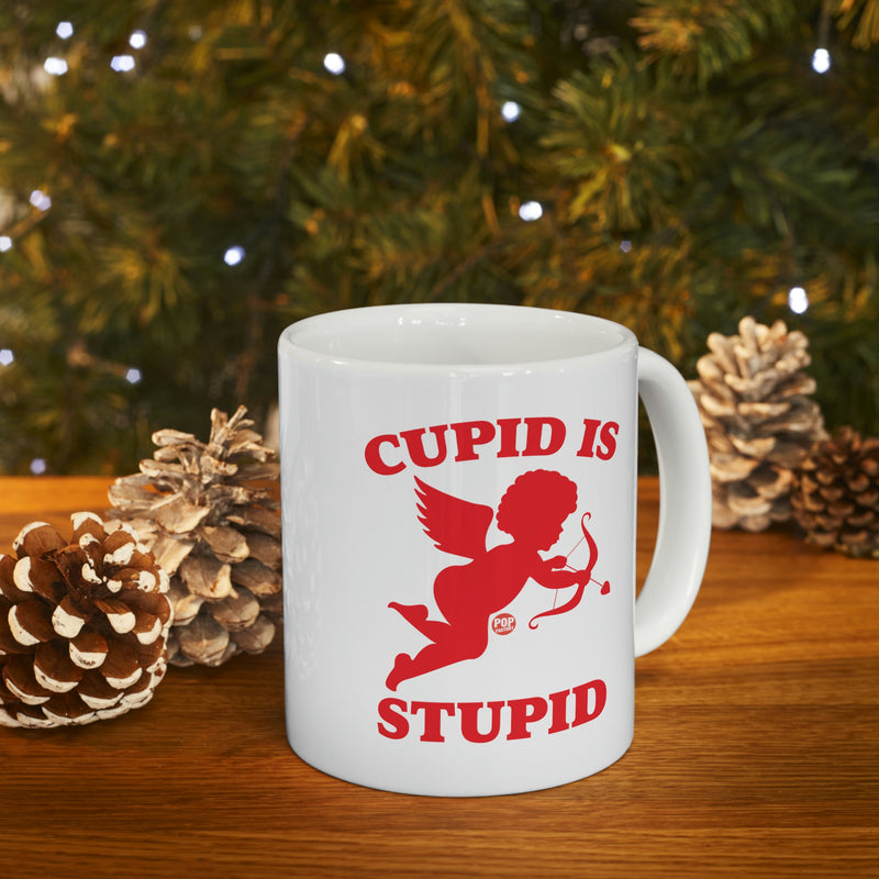 Load image into Gallery viewer, Cupid Is Stupid Coffee Mug
