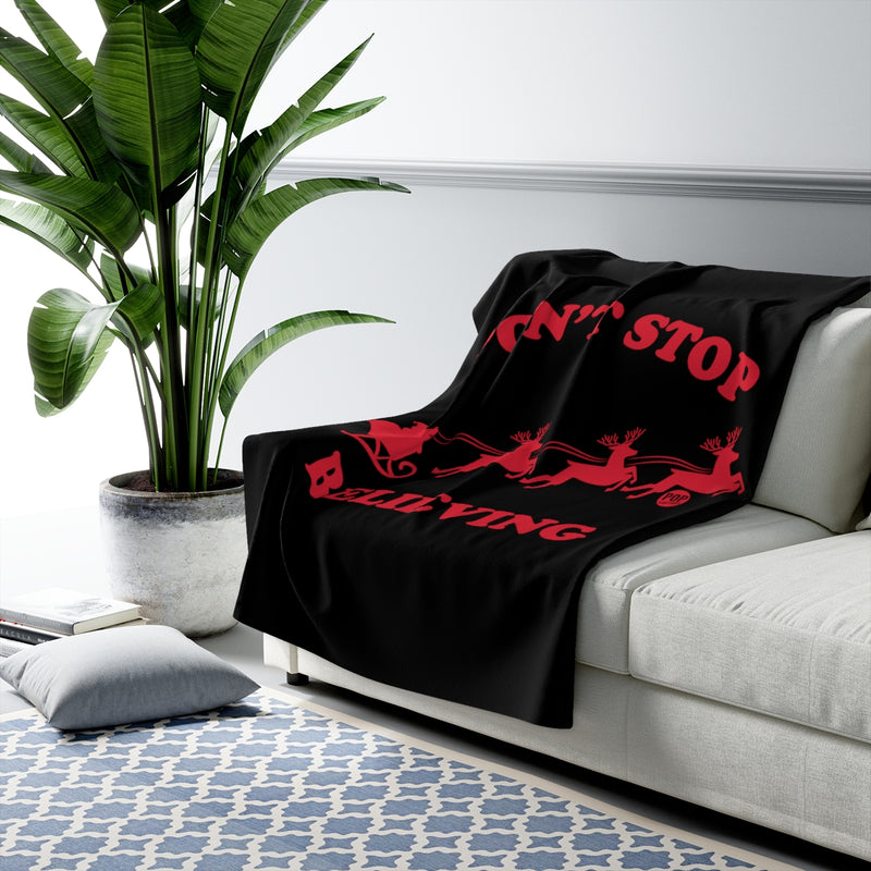Load image into Gallery viewer, Don&#39;t Stop Believing Santa Blanket
