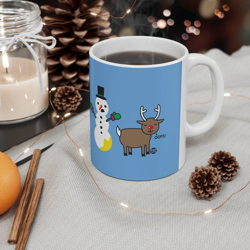 Load image into Gallery viewer, Reindeer Pee Snowman Mug
