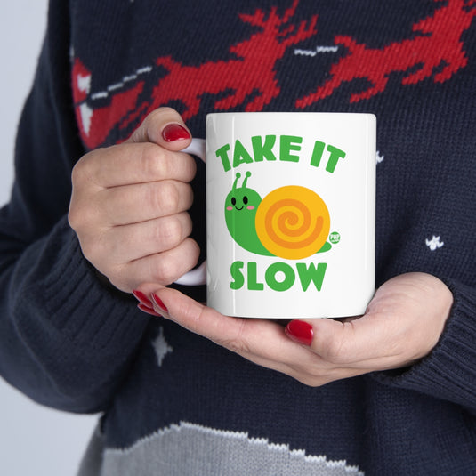 Take It Slow Snail Mug