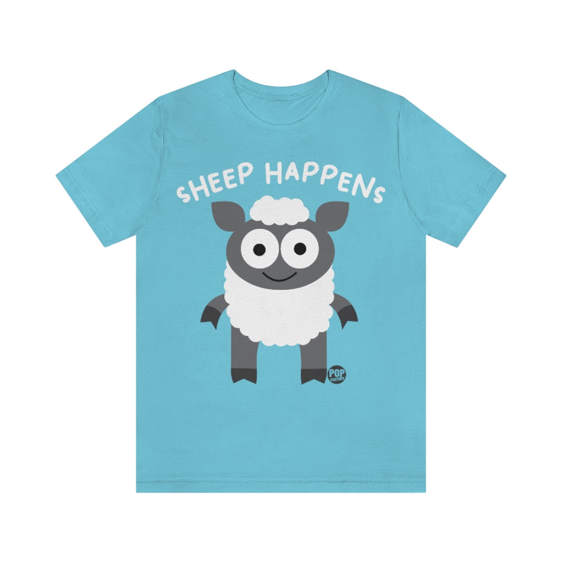 Load image into Gallery viewer, Sheep Happens Sheep Unisex Tee
