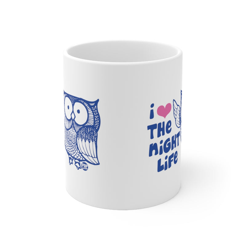 Load image into Gallery viewer, I Love the Night Life Owl Mug
