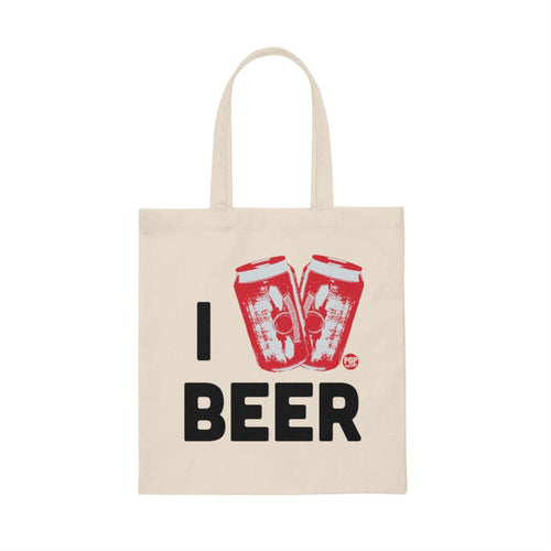 I Love Beer Cans Tote