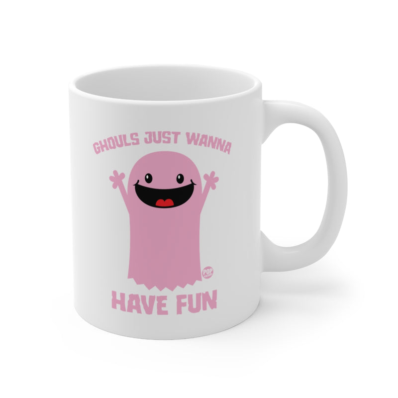 Load image into Gallery viewer, Ghouls Just Wanna Have Fun Ghost Mug
