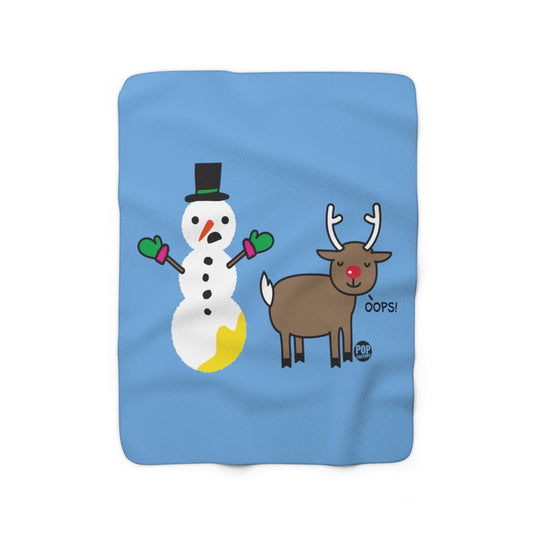 Reindeer Pee Snowman Blanket