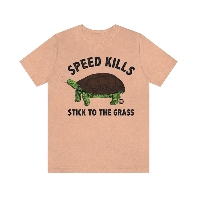 Speed Kills Grass Turtle Unisex Tee